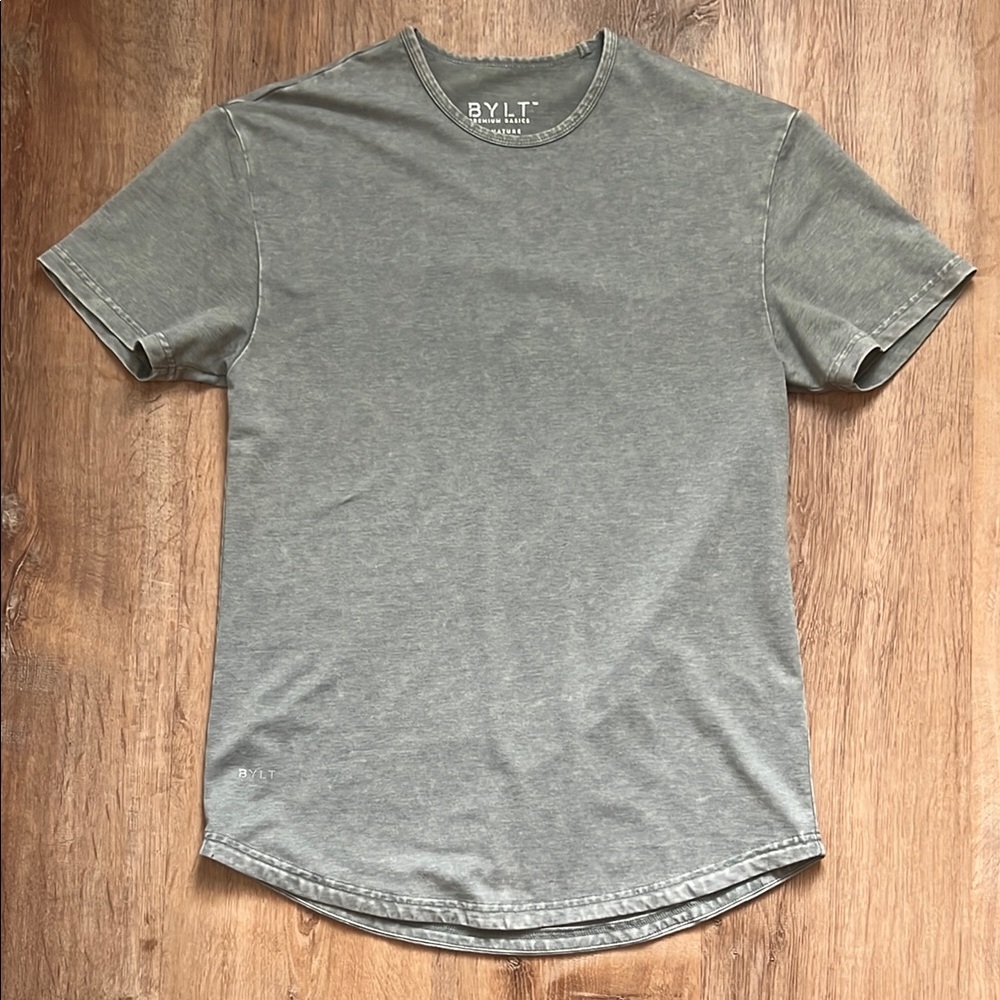 BYLT Basics Acid Wash Drop Cut
